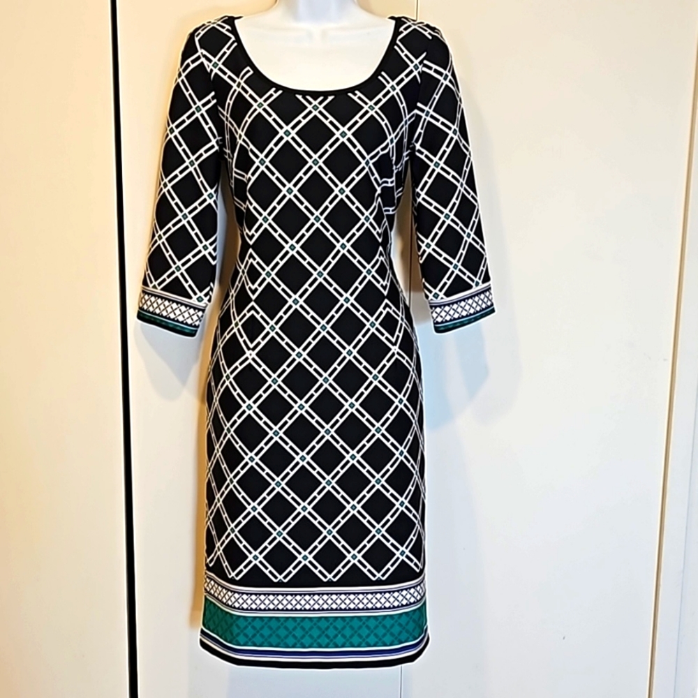 WHBM 3/4 Sleeve Midi Dress Size 6